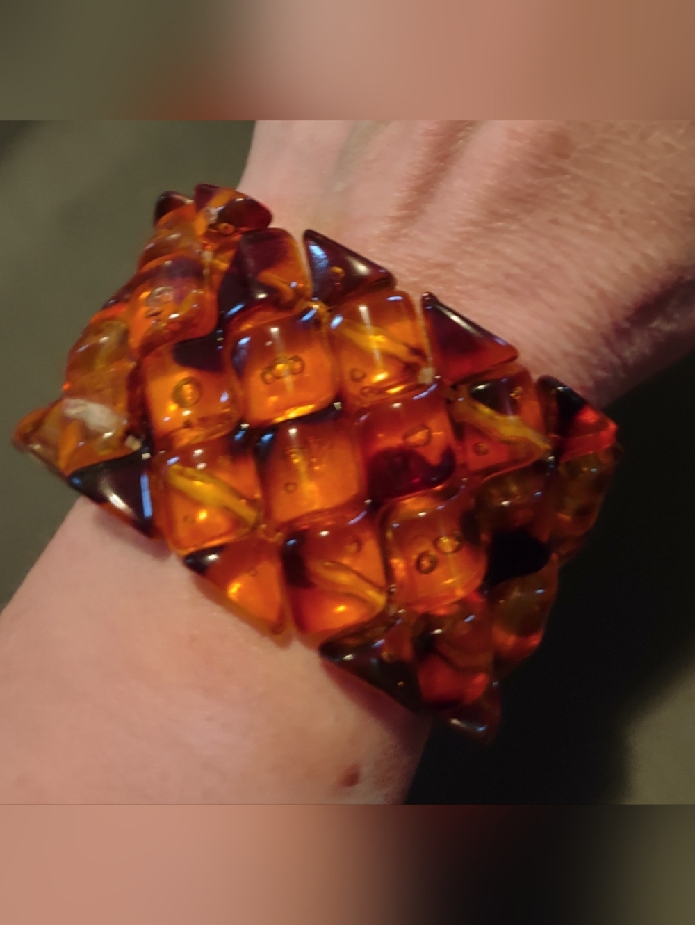 WIDE STRETCH BRACELET - TORTOISE SHELL / LEOPARD
